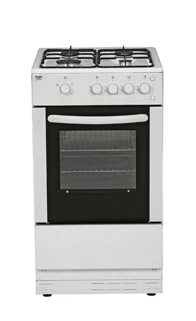 Bush - AG56SW Single - Gas Cooker- White/Ins/Del/Rec